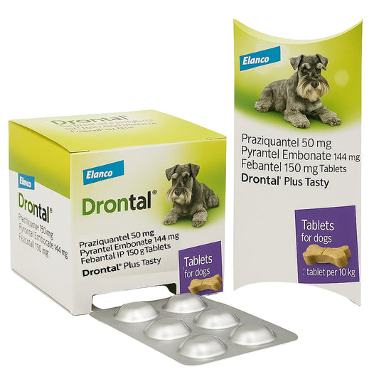 Drontal Plus Tasty Dewormer for dogs ( 6 tab)