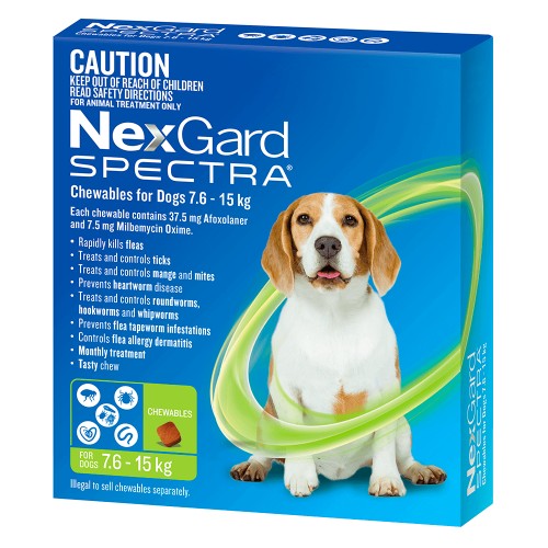 NexGard Spectra M : 7.5-15 kg